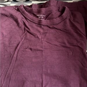 American Eagle Outfitters Men's Deep Purple Tee